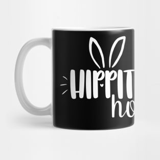 Hippity Hop cute easter day simple text design Mug